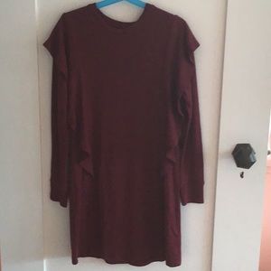 Red, long sleeve dress from Art Class